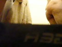 Прихована камера - французький зрілих у ванній кімнаті