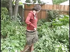 Садівництво закінчується в добре ебать для цього волохаті дівчата